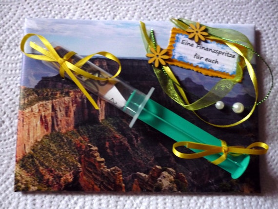 Geldgeschenk Finanzspritze Geschenkverpackung Geburtstag Etsy