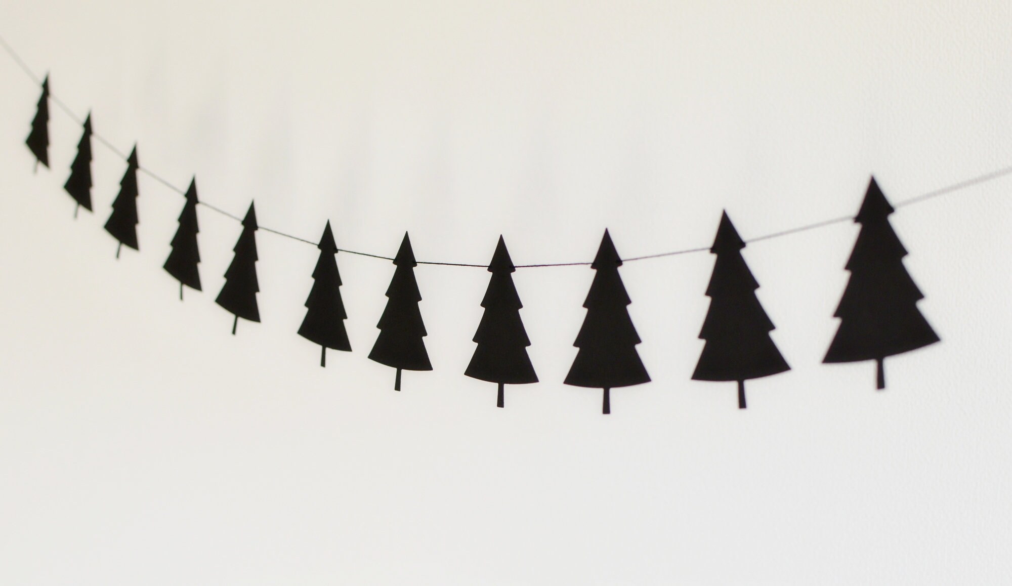 Tannengirlande Girlande Weihnachten Wimpelkette Tannenbäume Etsy