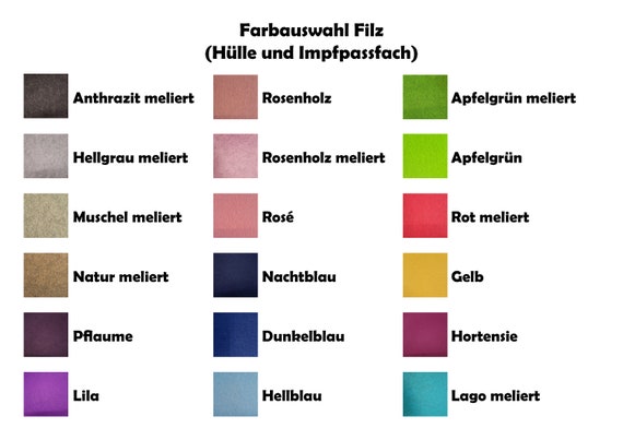 U-Heft Hülle Filz Mit Name Und Datum Rehkitz | Etsy