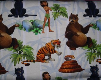Jersey Disney Das Dschungelbuch Mogli orange 1,6m Breite