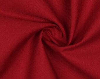 7.20Euro/meter cotton uni in red