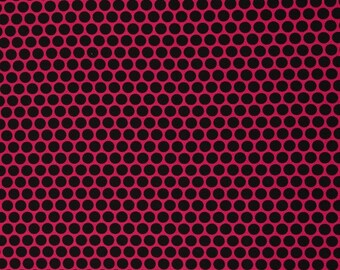 14.00 euros/meter Lots of Dots French Terry, pink-black