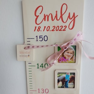 Children's measuring stick personalized 60 150 cm, baptism gift, children's measuring stick, children's measuring stick, children's measuring stick wooden image 4