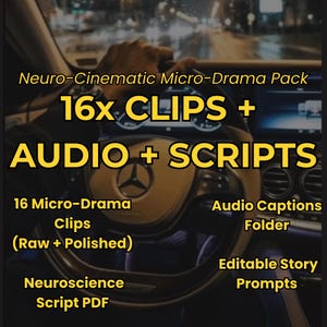 Bobines cinématographiques | Croissance et illumination du contenu sans visage | Voix off incluse CARACTÈRE COHÉRENT | « La maîtrise »