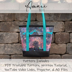 Patrón PDF del bolso Amari, tutorial escrito y en vídeo