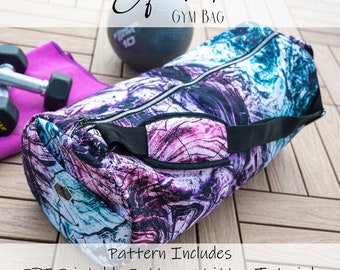 Equinox Gym and Travel Bag PDF Pattern, Written & VIDEO TUTORIAL