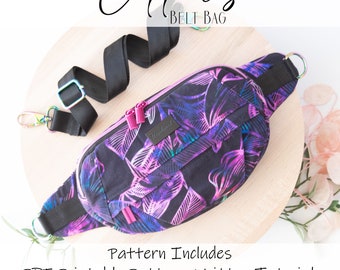 Capparis Belt bag and Crossbody PDF Pattern, Written & VIDEO TUTORIAL