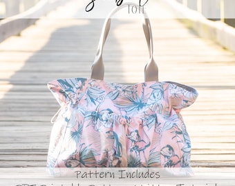 Sabal Tote and Handbag PDF Pattern, Written & VIDEO TUTORIAL