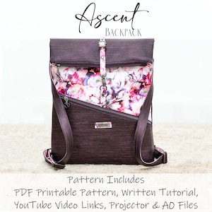 Ascent Backpack PDF Pattern, Written & VIDEO TUTORIAL