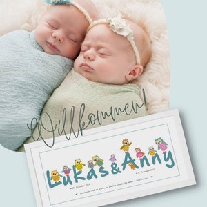 Personalized Nursery Picture Siblings Twins image 4