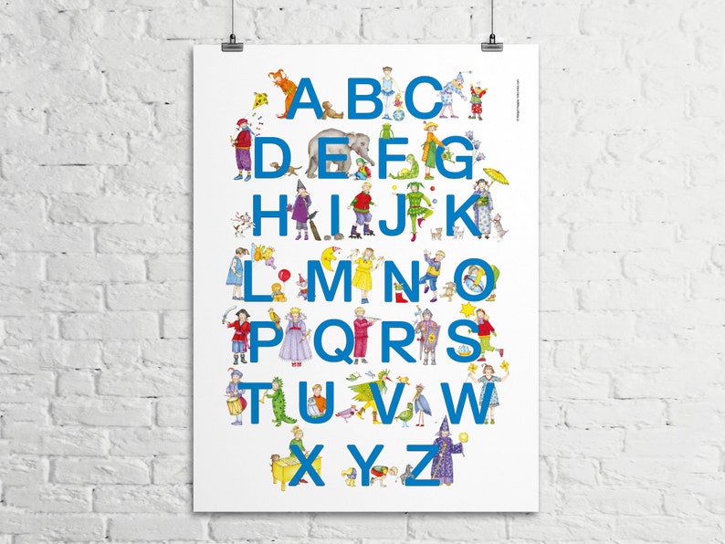 ABC Kinder Poster Lernposter Bild 1