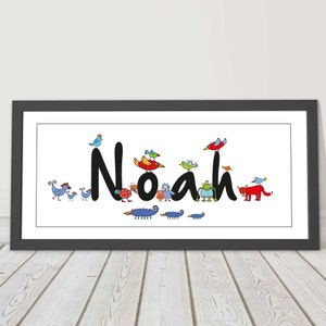 Picture with name personalized gift children's picture image 2