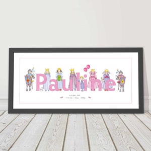 Children's picture including frame name picture schwarz