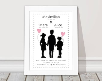 Children's picture with name and saying personalized name picture