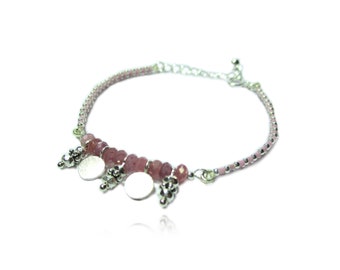 Ruby bracelet 925 Silver