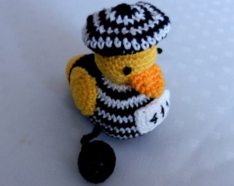 Ente Entchen Sträfling Baumwolle gehäkelt Amigurumi