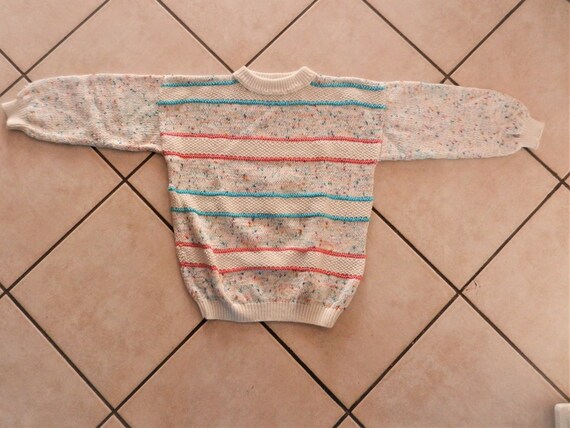 Vintage sweater children's sweater knitted sweate… - image 3