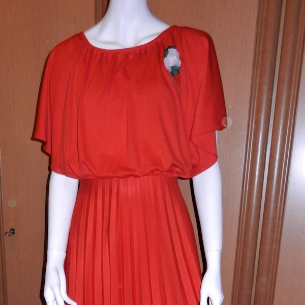 Vintage Kleid Partykleid langes Kleid Gr. 42 rot