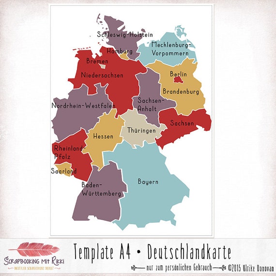 Deutschlandkarte DIN A4 zum Ausdrucken kostenlos: Kreativität kennt keine Grenzen!