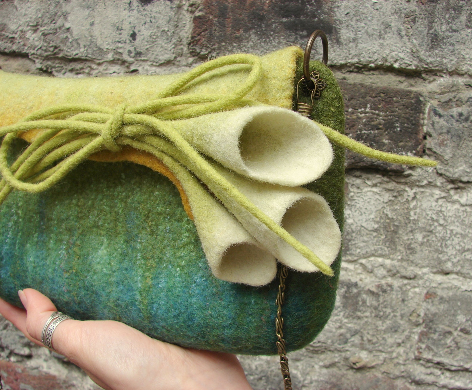Elegant Felted Bag Wool Felt Bag Unigue Wool Purse Handmade Etsy UK