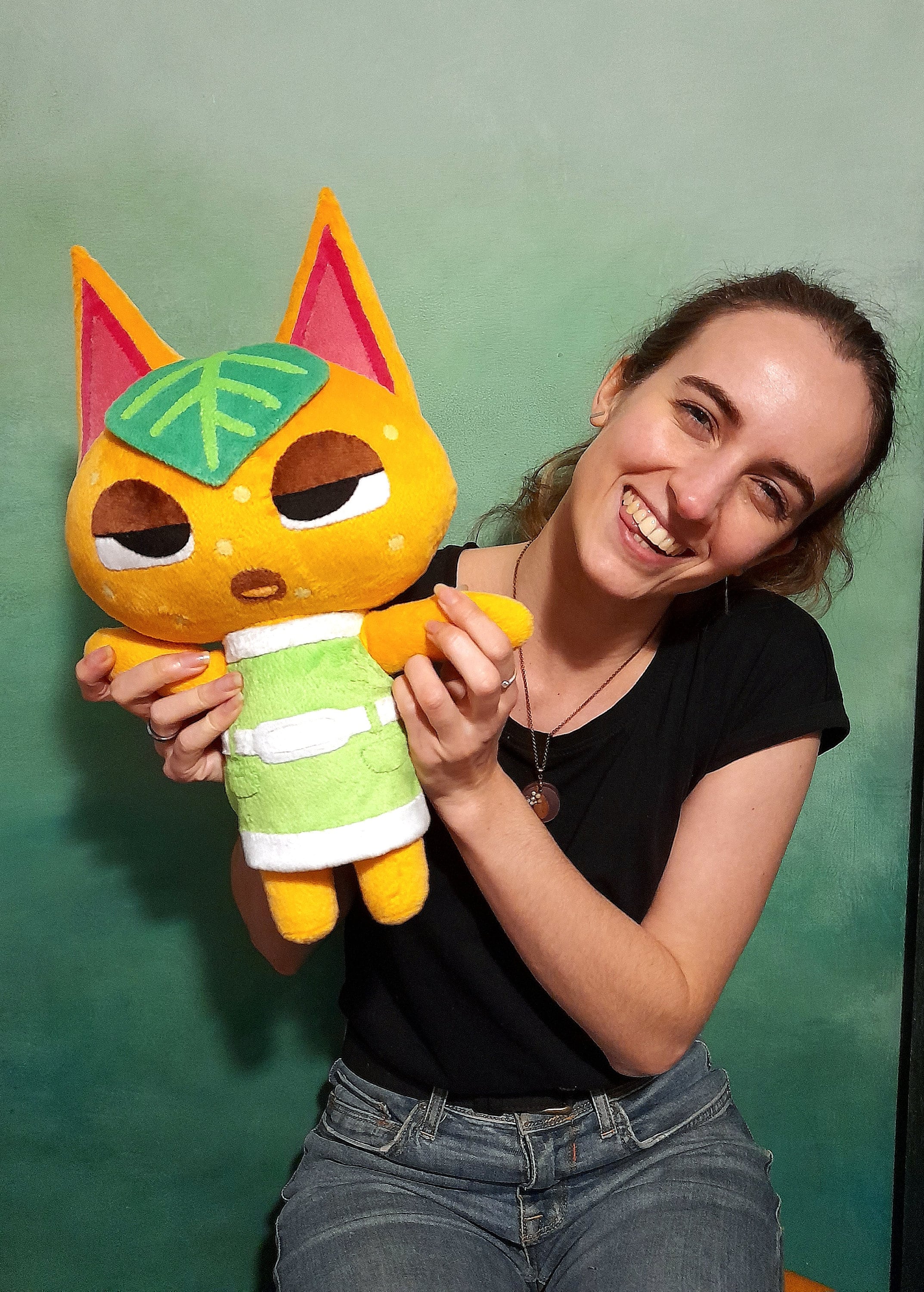 Tangy Ready to Ship Animal Crossing Plush Figure Tangy Peppy Cat