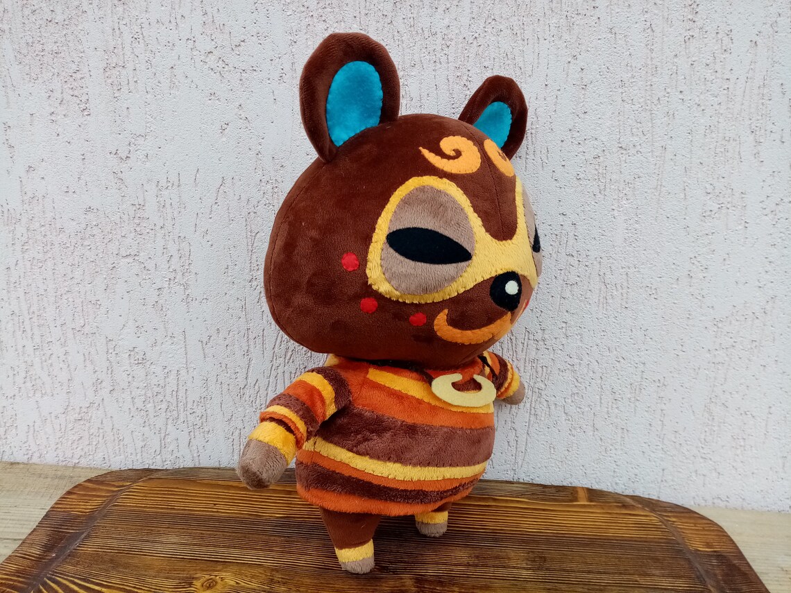 Clay Animal Crossing Plush Toy Clay Hamster Villager Animal Etsy