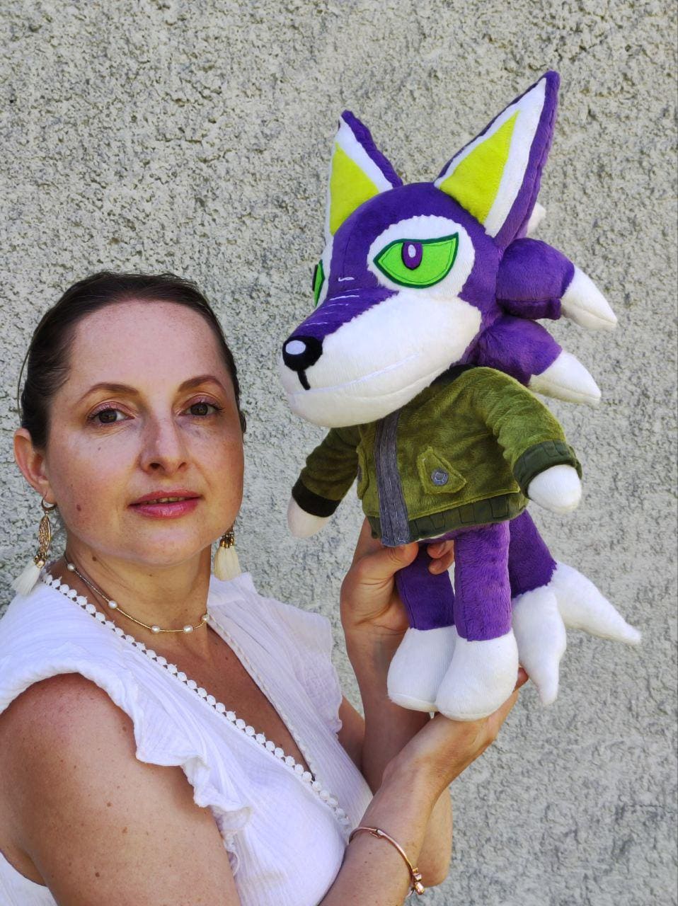 Lobo Animal Crossing plush toy Lobo the wolf villager Animal Crossing Handmade plush  Decorative soft toy Made to order