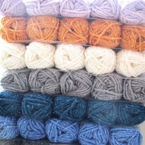 5 x 50 g di filato per maglieria, lana per maglieria, filato per uncinetto, vari colori in offerta