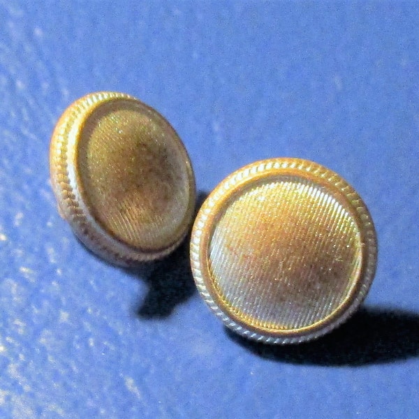 8x Ösenknopf, 9mm, silbrig- rosa überhaucht,Metall