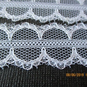 Pizzo di tulle vintage da 3 m, pizzo a pannelli, 2,3 cm, fiocchi, cravatte floreali, cinghie e pizzo sulla biancheria intima