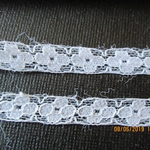 Pizzo in tulle vintage 3 m, pizzo a pannelli 1 cm, fiocchi, cravatte floreali, cinghie e pizzo sulla biancheria intima