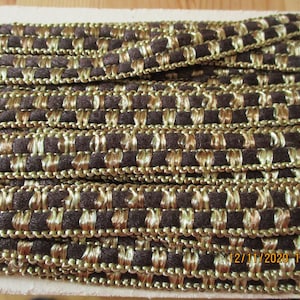 II. 2 m Brokatborte,  ca. 1.5 cm, verschiedene, DIY, Nähen, Verzieren, Dekorieren, Trachtenkleidung, Hutmacherei, Mittelalter LARP, Theater