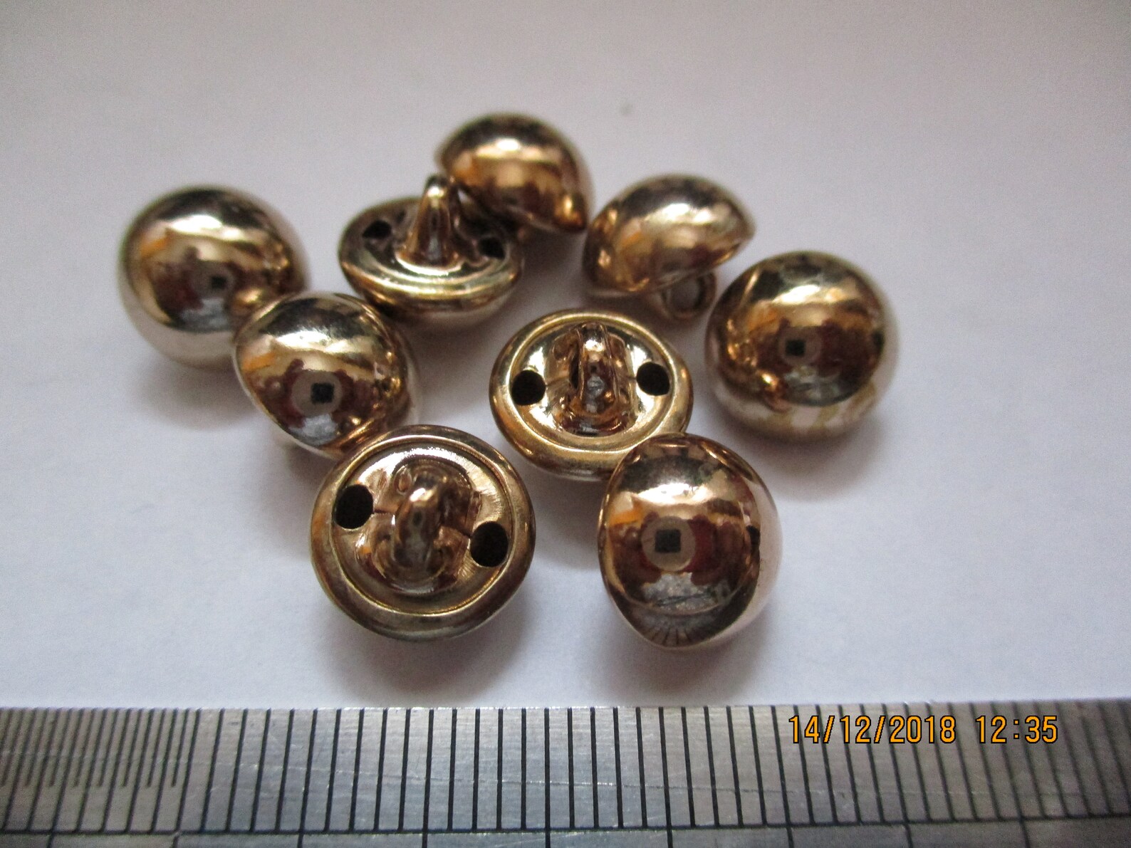 7 Types of Mini Buttons to Choose From, 12 Pieces Each, 8 10 Mm, Metal