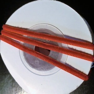 3 m Samtband, 3 mm, Karminrot, Weihnachtsrot