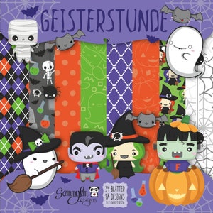 Designpapier "Geisterstunde" 14,8x14,8 [cm]