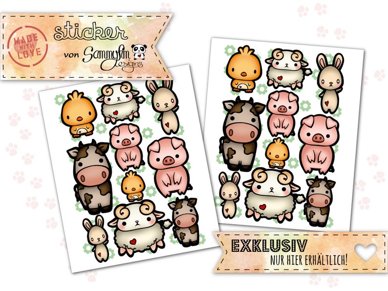 Kawaii Sticker Meine kleine Farm Bild 1