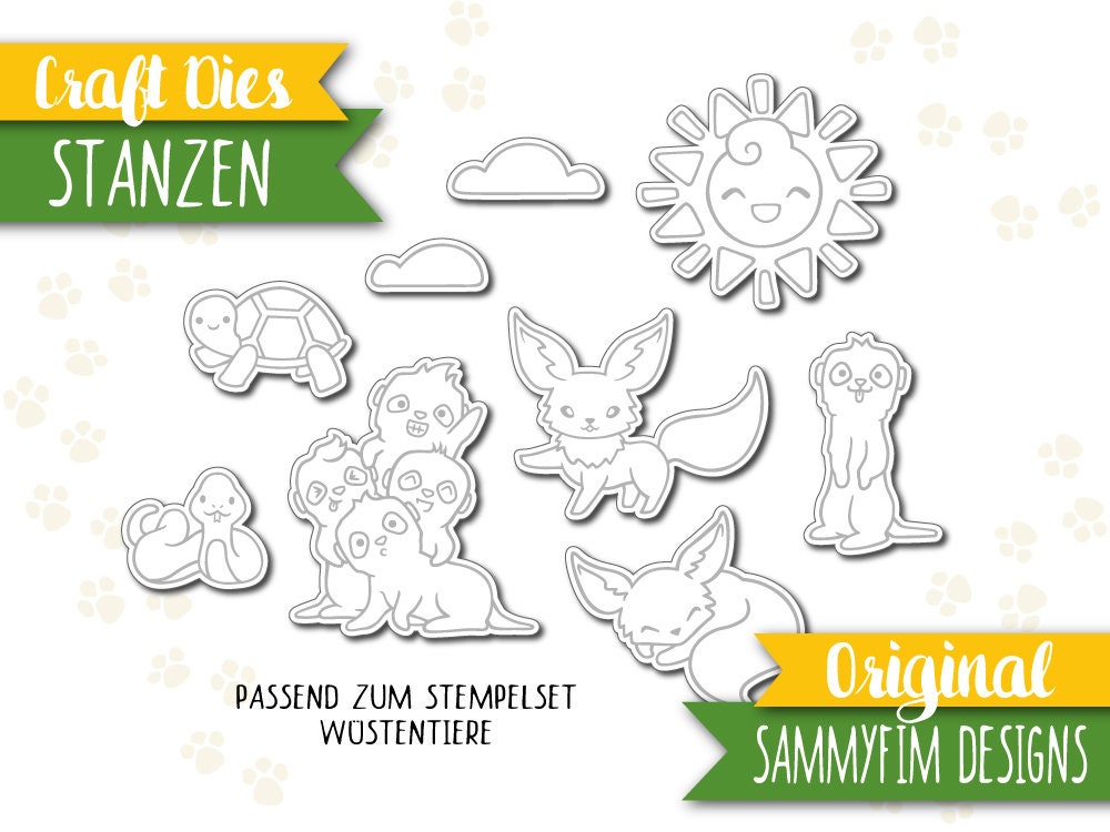 Punching (Craft Dies) "Desert Animals" (Matching the stamp set!)