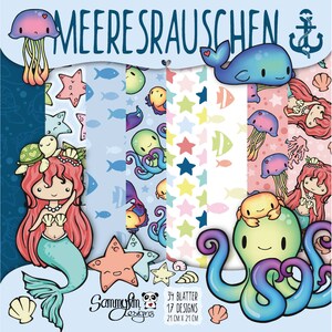 Carta di design "Meeresrauschen" 21x21 [cm]
