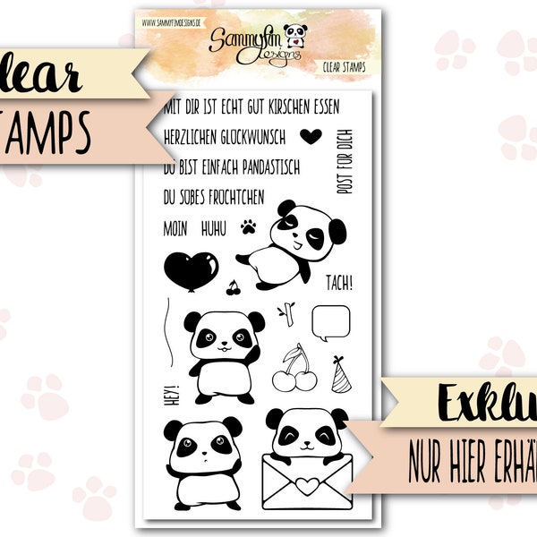 Clear Stamps "Einfach Pandastisch"