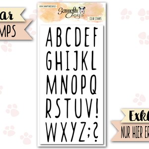 Clear Stamps "Alphabet SammySkinny"