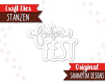 Stanzen (Craft Dies) "Frohes Fest"