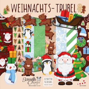 Papier design « Christmas hustle and bustle » 14,8x14,8 [cm]