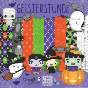 Designpapier "Geisterstunde" 21x21 [cm]