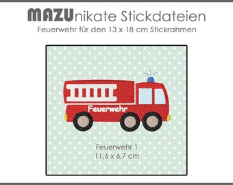 Fire truck Doodle embroidery file 13x18 16x26 18x30-3 sizes in one set Fire brigade