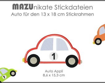 Stickdatei Applikation Auto