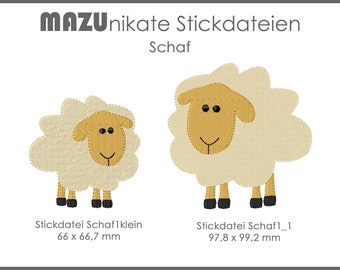 Stickdatei Schaf Set