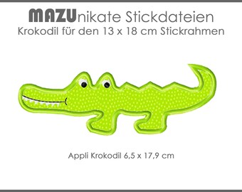 Stickdatei Krokodil