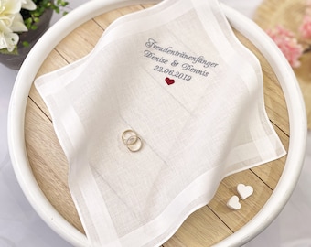 Embroidered fabric handkerchief tear catcher of joy