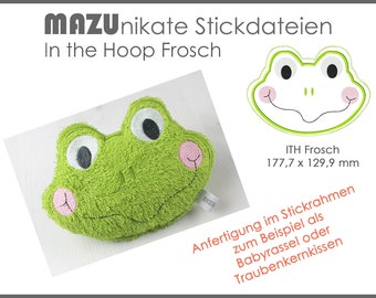 Stickdatei Frosch in the Hoop (ITH)