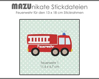 Stickdatei Feuerwehr